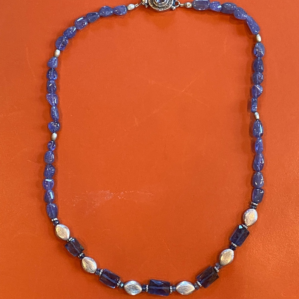 Amethyst and Silver Accent Necklace